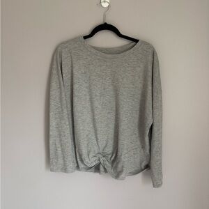 J Jill Heather Gray Lounge Top Soft Knot